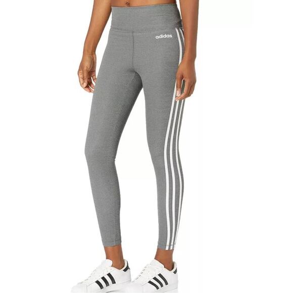 Adidas Pants - Womens Adidas Designed 2 Move 3-Stripes High-Rise Long Tights